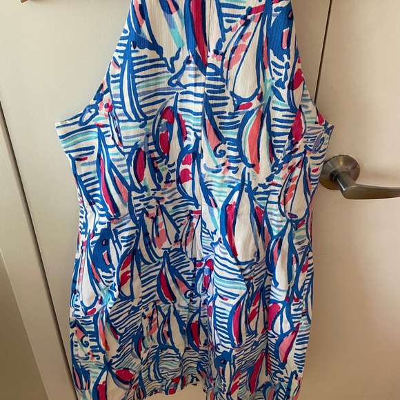 RARE Lilly Pulitzer Red Right Return shift dress 12 - Picture 3 of 3